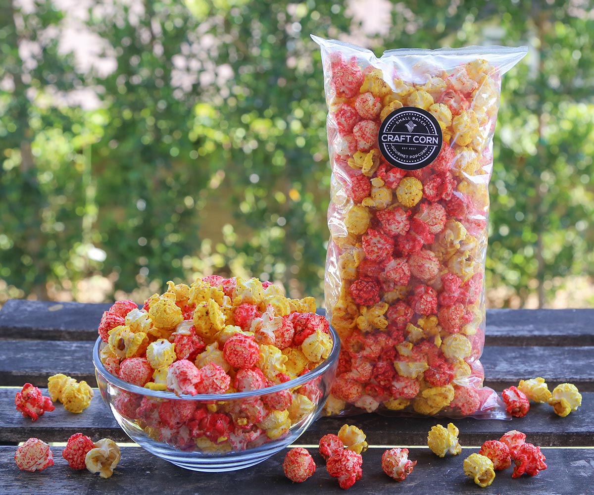 Watermelon Pineapple Tajin Popcorn